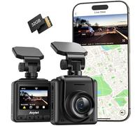 2K Dashcam Avant Wi-FI, Mini caméra Avant pour Voiture prenant en Charge Un Module GPS Externe, Application,Vision Nocturne Ultra, WDR, Mode Parking 24 Heures et détection de mouvemen, Capteur G