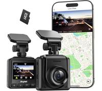 2K Dashcam Avant Wi-FI, Mini caméra Avant pour Voiture prenant en Charge Un Module GPS Externe, Application,Vision Nocturne Ultra, WDR, Mode Parking 24 Heures et détection de mouvemen, Capteur G