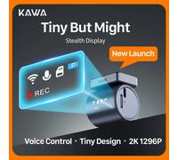 2K KAWA MINI 3 Pro caméras pour voiture DVR petite caméra de tableau de bord 24 Parking enregistreur vidéo automatique WiFi APP commande vocale voiture dashcam