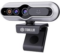 2K Webcam with Windows Hello,Face Recognition Camera,5 Million Pixels,Auto Focus Computer Camera,Webcam with Microphone and Privacy Shutter