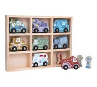 2Kids Toys Wooden Car Set lot de jouets 2y+ 12 pcs