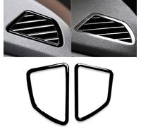 2ks / Set Car Right Drive Dashboard Air Outlet Frame Dekoratívny Sticker pre BMW X5 E70 / X6 E71 2008-2013, Left and Right Drive Universal (čierna)
