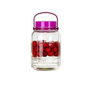 2L 3L 5L Bocal En Verre Avec Couvercle Hermétique Et Poignée Pot De Fermentation En Verre Grand Pot De Rangement En Verre Stockage De Bocaux Mason Conservation Des Liquides (Taille : 3L)