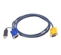 2L-5205UP - 5 m - HDB-15 - HDB-15 - USB A Type - Male - Male