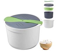 2l Cuiseur à Riz Pour Micro-Ondes, TOATELU Microwave Rice Cooker Cuiseur à Riz Micro-Ondes Sans Bpa,Cuiseur à Riz Pour Micro-Onde ScéRéAles, LéGumineuses, Couscous