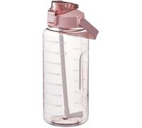 2l Gourde Graduée Gourde 2l Motivation Avec Marqueur Et Paille Bouteille D'eau Anti-fuite Pour Le Fitness Gobelets D'eau De