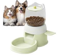 2L Press Design Dish Distributeur - Automatic Feeder for Indoor Home Cage Workplace Outdoor Backyard Patio Store, Self-Feeding Bucket for Dogs Cats Rabbits Transparent