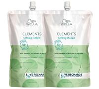 2L Wella Professionals Elements Lot de recharges de shampoing apaisant (2 x 1 000 ml)