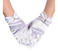 2lots Mariages Gants Satins Perles Décoration Mitaines Conduisant Les Mitaines De Doigt Complet pour Les Gants De Bal D'événement Spécial