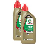 2LT Huile Moteur Lubrifiant Castrol Power 1 Scooter 4T 5W40 Scootek Technology