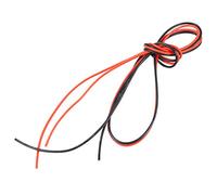 2M 18AWG Câble Flexible Fil de Cuivre Toronné (1 Mètre Rouge 1 Mètre Noir)