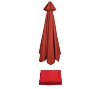 (2m/2,7m/3m) Auvent De Rechange Pour Parasol De Terrasse | Toile De Rechange Pour Parasol D'extérieur | Tissu De Rechange Pour Parasol | Housse De Rechange En Tissu Pour Parasol À 6/8 Baleines(Red,(8R