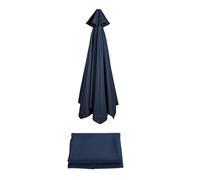(2m/2,7m/3m) Auvent De Rechange Pour Parasol De Terrasse | Toile De Rechange Pour Parasol D'extérieur | Tissu De Rechange Pour Parasol | Housse De Rechange En Tissu Pour Parasol À 6/8 Baleines(Navy bl