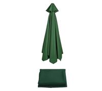 (2m/2,7m/3m) Auvent De Rechange Pour Parasol De Terrasse | Toile De Rechange Pour Parasol D'extérieur | Tissu De Rechange Pour Parasol | Housse De Rechange En Tissu Pour Parasol À 6/8 Baleines(Dark gr