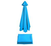 (2m/2,7m/3m) Auvent De Rechange Pour Parasol De Terrasse | Toile De Rechange Pour Parasol D'extérieur | Tissu De Rechange Pour Parasol | Housse De Rechange En Tissu Pour Parasol À 6/8 Baleines(Light b