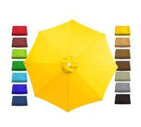 2m 2.7m Rechange Toile De Parasol De Jardin extérieur Toile De Rechange Pour pour parasol de 3.0 m - 8 baleines Housse De Parapluie pour Terrasse/Jardin/Piscine/Parapluie en Porte-à-Faux(Color:Yellow,