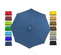 2m 2.7m Rechange Toile De Parasol De Jardin extérieur Toile De Rechange Pour pour parasol de 3.0 m - 8 baleines Housse De Parapluie pour Terrasse/Jardin/Piscine/Parapluie en Porte-à-Faux(Color:Navy bl