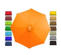 2m 2.7m Rechange Toile De Parasol De Jardin extérieur Toile De Rechange Pour pour parasol de 3.0 m - 8 baleines Housse De Parapluie pour Terrasse/Jardin/Piscine/Parapluie en Porte-à-Faux(Color:Orange,