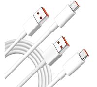 [2M 2Pack] Câble USB C Charge Rapide pour Xiaomi 14T Pro /Redmi note 14 pro 5g/15 ultra/pad 7 pro, 120W Câble USB vers USB C pour Xiaomi 14T 13T 12 11T Black Shark 5 POCO F6 Pro, Câble Type C Chargeur
