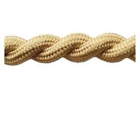 2m 3m 5m 10m 2 Core Vintage câble torsadé rétro recouvert de tissu cordon de lampe Flex fil électrique(T03,3m)