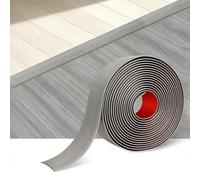 2m*4cm Barre de Seuil Adhesive，Bande De Transition Flexible pour Sol, Grain de Bois Bande de Recouvrement pour Combler Les Espaces Entre Les Sols (Grain De Bois Gris)
