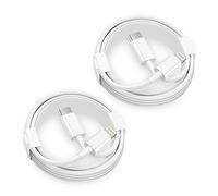 2M/ 6.6FT 2Pack Câble USB C vers Lightning pour iPhone 14 13 12 11 Pro Max X XS XR 8 Plus, iPad Pro Air Mini, AirPods, Câble Rapide Charge Certifié Apple MFI, Power Delivery
