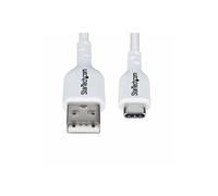 StarTech Câble de charge USB-A vers USB-C, USB 2.0, 3A, Charge et synchronisation – 2 m Blanc