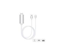 2m 8pin Lightning To HDMI Convertisseur, Adaptateur Plug & Play avec câble de charge USB pour iPhone7 7plus 6 6s 5s 5 iPad Mini air Pro, pour Tv ou