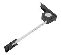 2M ABS Stature Mètre Mur Monté Hauteur Mètre Usage Domestique Croissance Tableau Règle 2M / 6.6ft Rétractable Ruban Outil De Mesure pour Adultes Enfants(Le noir)