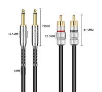 2M Audio Cable 2 Pairs of 2 6.5 to Console Cable