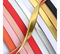 2m Bande de Bord en TPE Souple à profil en U Bande de Couvre Chant, Protecteur De Bord U, ande De Chant Adhesive, Edge Guard Strip(Gold,10MM)