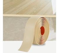 2M Bande de Seuil Barre de Seuil Auto-adhésive PVC Barres de Transition de Seuil Bande de Transition Sol pour Les Espaces Entre les Carreaux, les Sols en Bois, 5cm Beige Jaunâtre