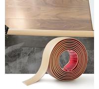 2M Bande de Seuil Barre de Seuil Auto-adhésive PVC Barres de Transition de Seuil Bande de Transition Sol pour Les Espaces Entre les Carreaux, les Sols en Bois, 7.6cm Grain de Chêne Beige