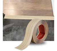 2M Bande de Seuil Barre de Seuil Auto-adhésive PVC Barres de Transition de Seuil Bande de Transition Sol pour Les Espaces Entre les Carreaux, les Sols en Bois, 4cm Grain de Beige