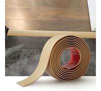 2M Bande de Seuil Barre de Seuil Auto-adhésive PVC Barres de Transition de Seuil Bande de Transition Sol pour Les Espaces Entre les Carreaux,les Sols en Bois, 4cm Grain de Bois Beige