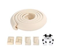 2M bébé Bumper Strip, 8 gardes coin, 1 Stopper porte, sécurité mousse bébé enfant en bas âge de protection pour enfants, bande souple non toxique Adoucisseur Bumper Protector - blanc crème