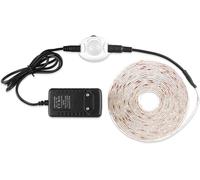 2m Blanc Chaud Veilleuse Led, Ruban De Led Flexible Avec Détecteur De Mouvement Pir - Kit Complet Avec Transformateur Dc 12v, Ip65 Étanche Pour Lit D'enfant, Couloir, Cuisine