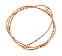 2m C1100 T2 Tube en Cuivre, Kit de Tubes de Conduite de Frein OD 6mm/ID 5mm Tube Flexible Enduit de Cuivre pour Climatiseur Réfrigérateur