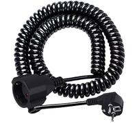 2M Câble De Rallonge Schuko Câble Spiralé 3 X 1 0 Mm² Petite Rallonge Electrique Avec Prise De Sécurité Pour La Maison Le Bureau