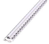 2M Coin Montage Kit Avec Diffuseur Pour Bande LED 2000X50.12X22.34Mm Argent