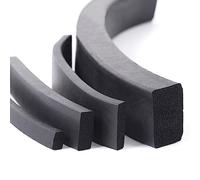 2M EPDM caoutchouc mousse bande d'étanchéité noir carré éponge joint armoire porte joint épais 3/5/10mm largeur 5/10/15/20/25/30/35/40/50mm (Size : 5mm Thickness, Color : 50mm)