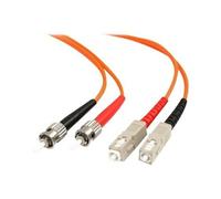 StarTech Câble fibre optique FIBSTSC2 - Duplex multimode 62.5/125 (OM1) LSZH - ST vers SC - 2 m