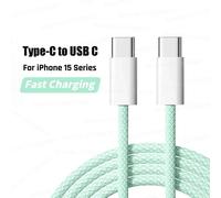 (2m¿Green 2 Type-C) Câble USB 35W pour Apple iPhone 17 Air 16 15 Pro 15 Plus, CarPlay Exclusif, Allergique, Recharge Rapide, Directions, Type-C, Ligne de Données