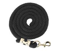 2m Horse Lunge Line, Heavy Duty Horse Training Rope with Anti Slip Grip and Stainless Steel Hook for Walking Handling, Durable PP Rope for Equestrian Use (Noire)