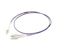 2m LC/SC OM4 LSZH Fibre Patch - Purple - Cordon de raccordement - LC multi-mode (M) pour SC multi-mode (M) - 2 m - 2 m - fibre optique - duplex - 50