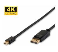 2m Mini Displayport/displayport Black - Câbles Displayport (2m, Mini Displayport, Displayport, Male, Male, Gold) - Microconnect