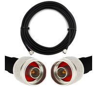 2m N mâle à N mâle Câble coaxial - HF400 Flexible 50 Ohm Câble d'extension (équivalent LMR400 UF UltraFlex) - pour WiFi LTE CDMA GSM DCS 4G 5G 6G Mobile Wireless Routeur Antenne