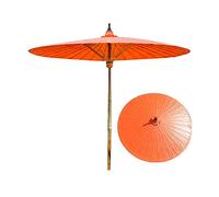 2M,Parasol en Bambou,Parapluie Chinois Rétro en Papier À l'huile,Parapluie De Jardin en Plein Air,Tissu Imperméable À l'huile De Protection Solaire,Grand Parapluie Rond,36 Côtes De Parapluie
