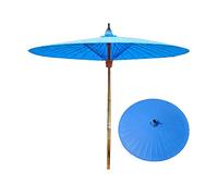 2M,Parasol en Bambou,Parapluie Chinois Rétro en Papier À l'huile,Parapluie De Jardin en Plein Air,Tissu Imperméable À l'huile De Protection Solaire,Grand Parapluie Rond,36 Côtes De Parapluie