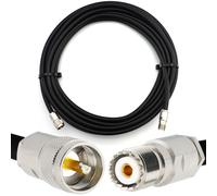 2m PL259 vers SO239 UHF câble coaxial étanche IP67 - HF400 Flexible 50 Ohm Câble d'extension (équivalent LMR400 UF UltraFlex) - pour HAM CB Radio Antenne Mesureur de TOS Amateur Ondes courtes RF